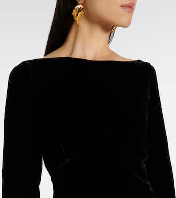 Robe longue Devina en velours | Rixo