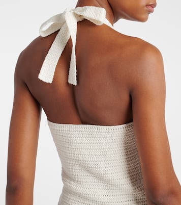 Maxikleid aus Häkelstrick | Oscar de la Renta