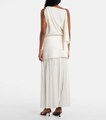 Paige pleated crêpe chiffon maxi skirt | Proenza Schouler