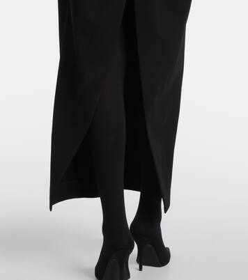 Robe bustier longue en crêpe et tulle | Jean Paul Gaultier