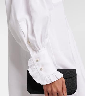 Vestido corto de algodón, lino y seda | Valentino