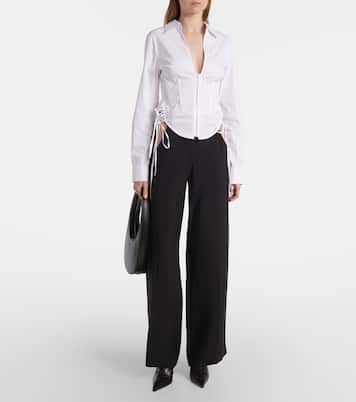 Bluse aus einem Baumwollgemisch | Mugler