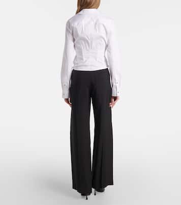 Bluse aus einem Baumwollgemisch | Mugler