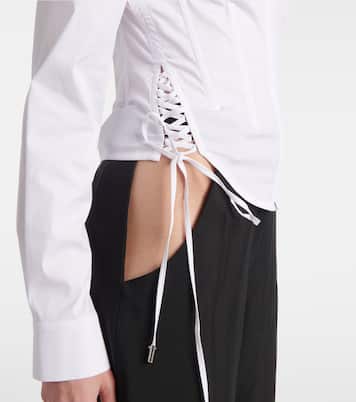 Bluse aus einem Baumwollgemisch | Mugler