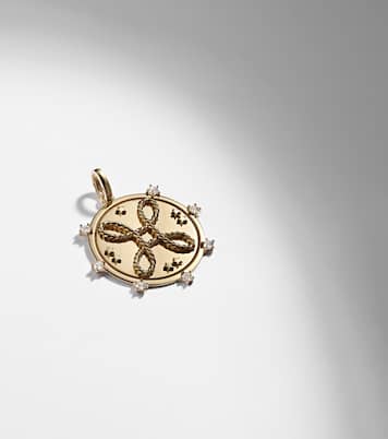 Anhänger True Love aus 18kt Gelbgold mit Diamanten | FoundRae