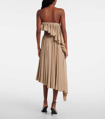 Vestido bustier asimétrico de jersey | Alaïa