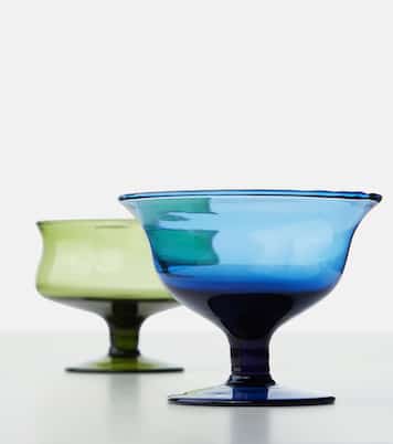 Diseguale set of 6 glass dessert bowls | Bitossi