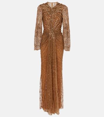Robe longue Anja à ornements | Jenny Packham