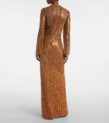 Robe longue Anja à ornements | Jenny Packham