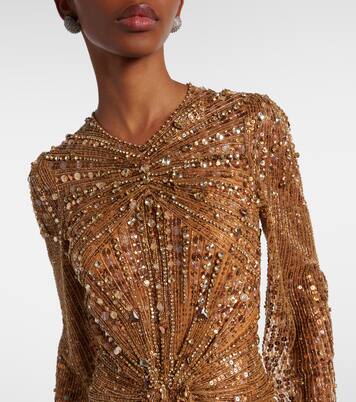 Robe longue Anja à ornements | Jenny Packham