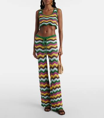 Pantalon Kim en crochet de coton mélangé | Bananhot