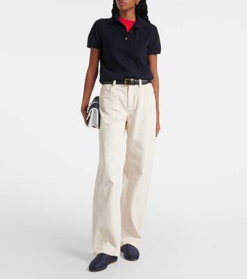 Espadra leather-trimmed raffia espadrilles | Manolo Blahnik