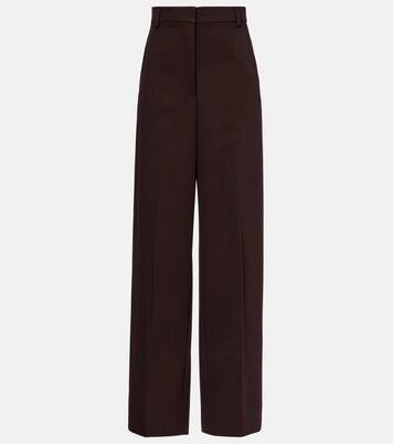 High-Rise-Hose aus Wolle | Stella McCartney