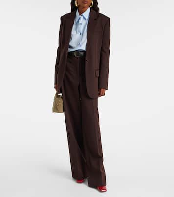 High-Rise-Hose aus Wolle | Stella McCartney
