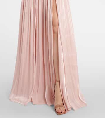 Verzierte Robe Nalina aus Georgette | Costarellos