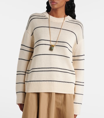 Pull rayé en laine mélangée | Vince