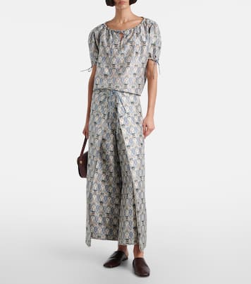 Bedrucktes Top Rose aus Seide | Loro Piana