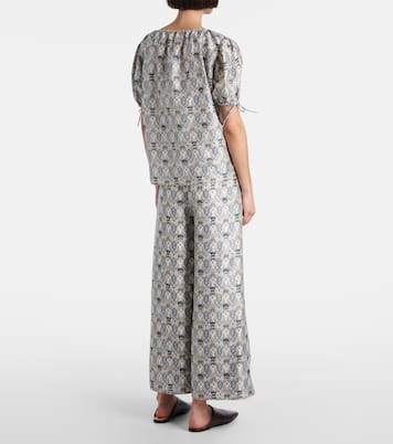 Bedrucktes Top Rose aus Seide | Loro Piana