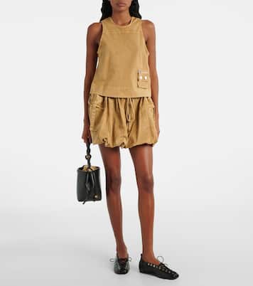 Minirock aus einem Baumwollgemisch | Ganni