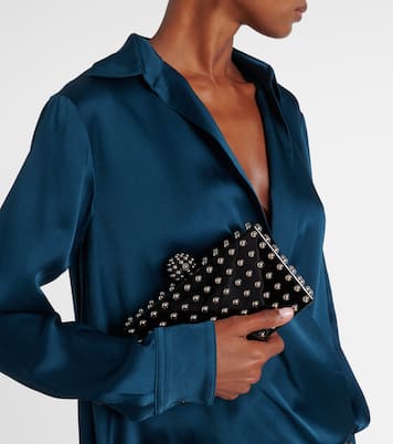 Cosmic Mini studded clutch | Aquazzura