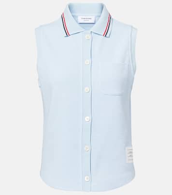 Polo de algodón sin mangas | Thom Browne