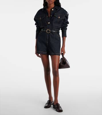 Playsuit aus Denim | Self-Portrait