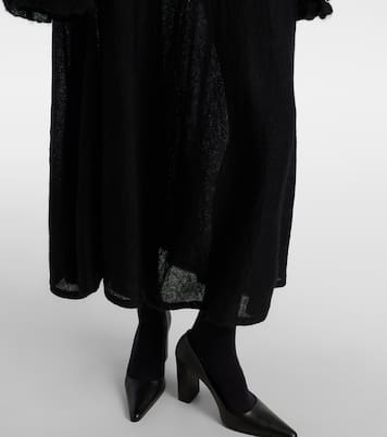 Robe midi en mohair mélangé | Alaïa