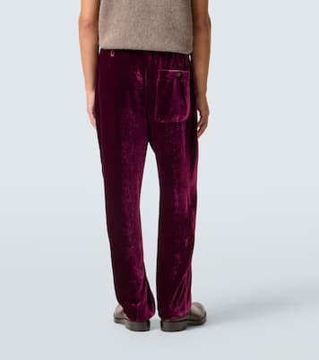 Velvet sweatpants | Dries Van Noten