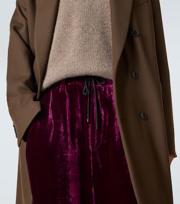 Velvet sweatpants | Dries Van Noten