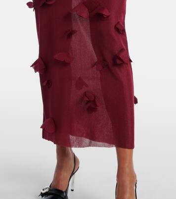 Robe midi Butterflies Techno brodée | Coperni