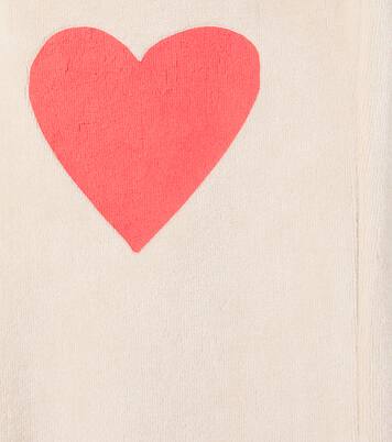 Heart cotton-blend velour sweatpants | Jellymallow