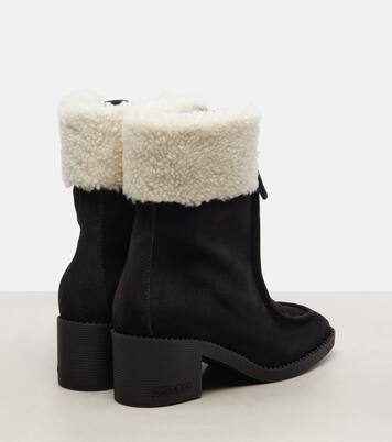 Ankle Boots Hali 60 aus Veloursleder | Jimmy Choo