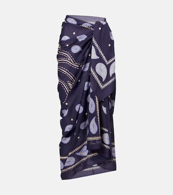 Bedruckter Pareo aus Baumwolle | Johanna Ortiz