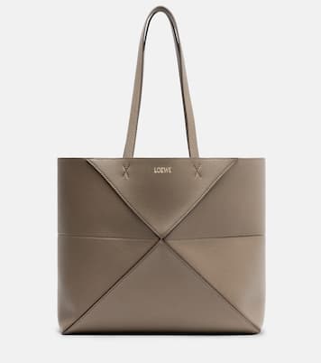 Puzzle Fold Medium leather tote bag | Loewe