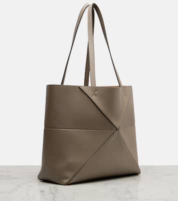Puzzle Fold Medium leather tote bag | Loewe