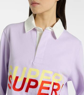 Printed cotton polo sweater | JW Anderson