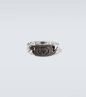 Bague Interlocking G en argent sterling | Gucci