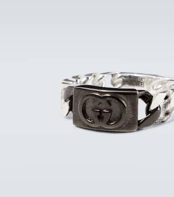 Bague Interlocking G en argent sterling | Gucci