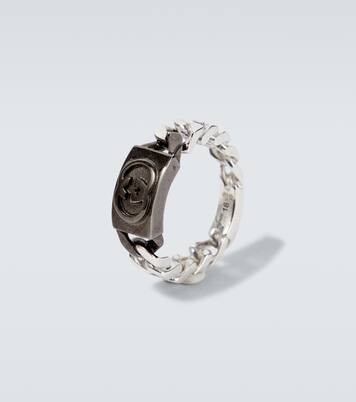 Bague Interlocking G en argent sterling | Gucci