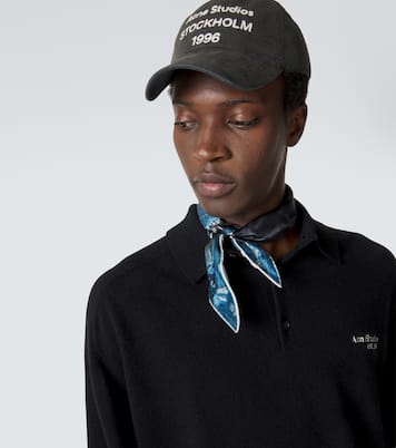 Embroidered logo cotton baseball cap | Acne Studios