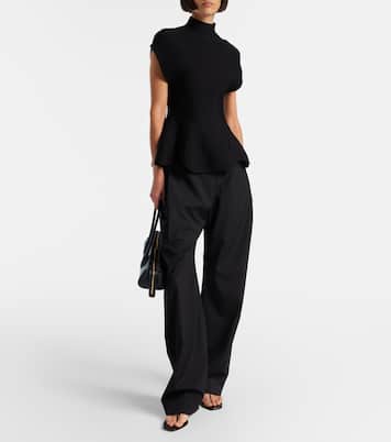 Pantalon ample Rohen en laine vierge | Khaite