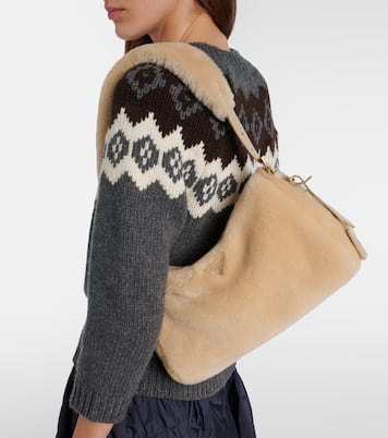 Schultertasche Prada Aimée Medium aus Shearling | Prada