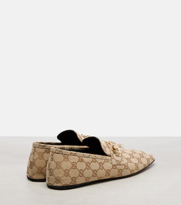 Mocasines de lona GG con Horsebit | Gucci