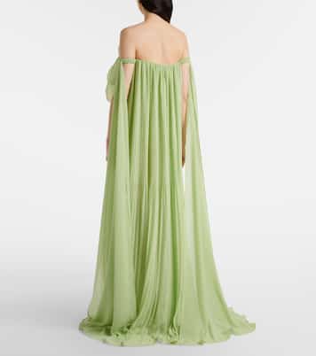 Vestido bustier de fiesta Jaclyn con aplique floral | Leo Lin