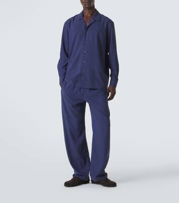 Silk straight pants | Saman Amel