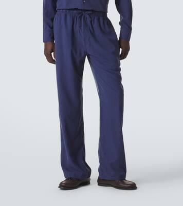 Silk straight pants | Saman Amel