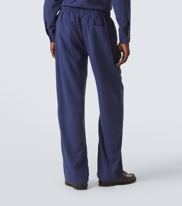 Silk straight pants | Saman Amel