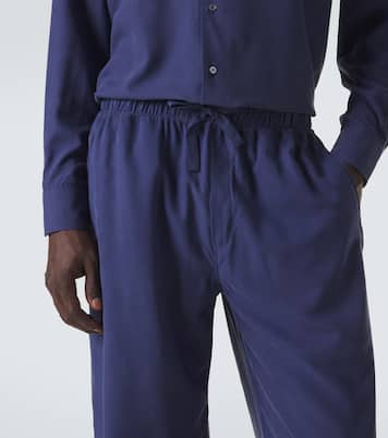 Silk straight pants | Saman Amel