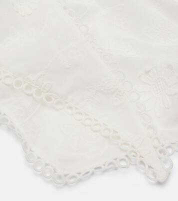 Foulard Aura in cotone con ricamo | Poupette St Barth