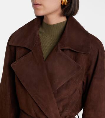 Cappotto Althea in camoscio a portafoglio | Nour Hammour